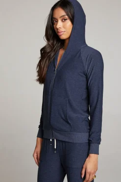 Shop Chaser Brand Canopy Long Sleeve Raglan Zip Up Hoodie