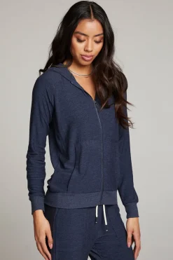 Shop Chaser Brand Canopy Long Sleeve Raglan Zip Up Hoodie