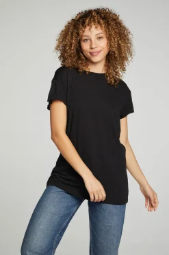 Flash Sale Chaser Brand Cap Sleeve Crew Neck Tee