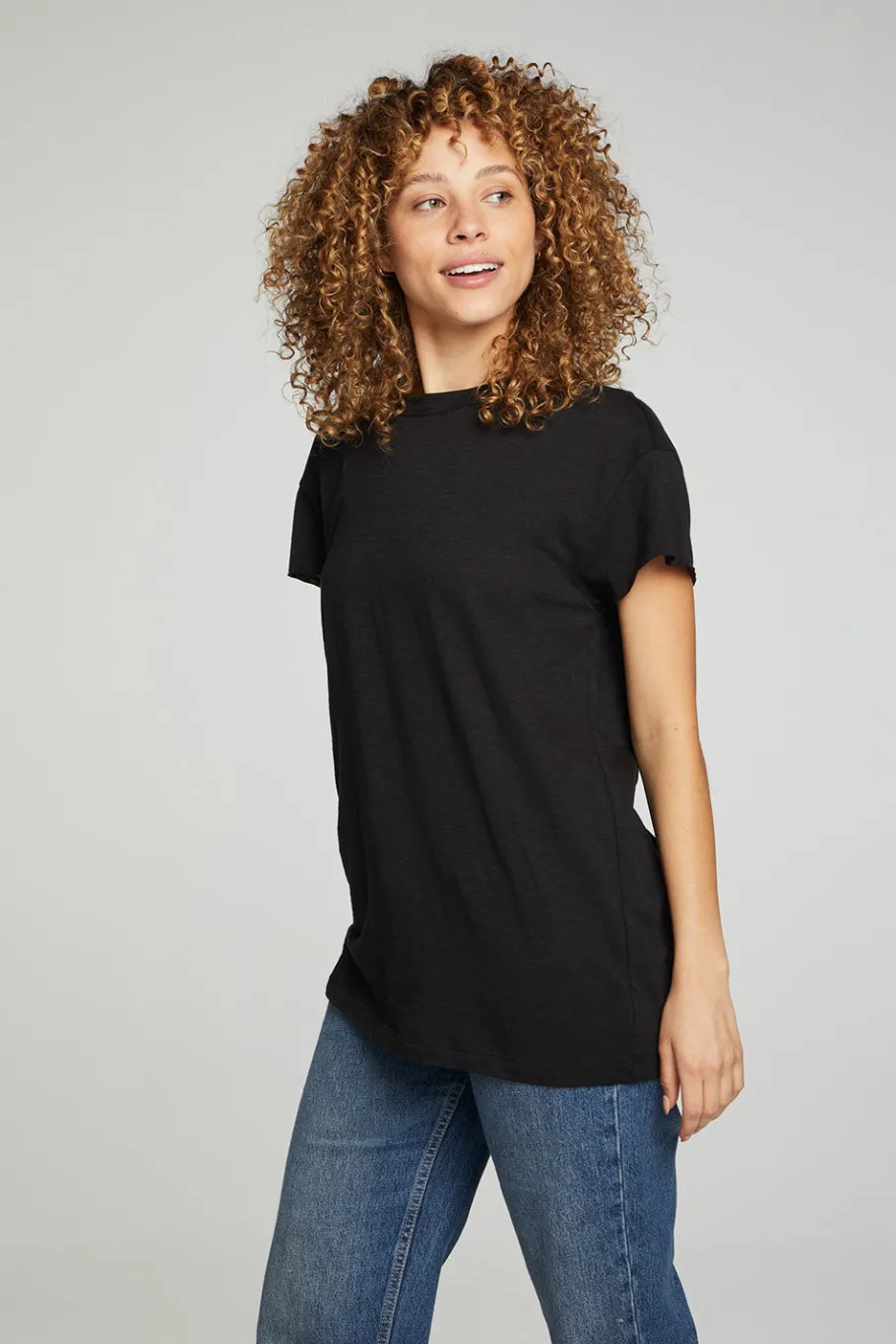 Flash Sale Chaser Brand Cap Sleeve Crew Neck Tee