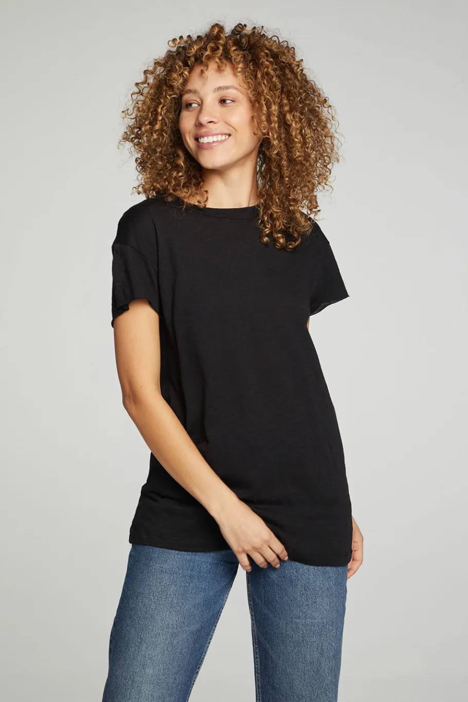 Flash Sale Chaser Brand Cap Sleeve Crew Neck Tee
