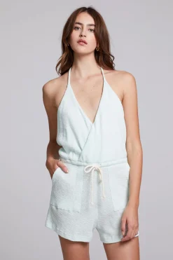 Best Sale Chaser Brand Carina Aqua Glass Jumpsuit