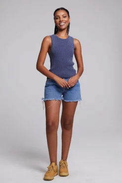 Clearance Chaser Brand Carnaby Washed Indigo Tank Top