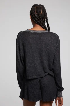 Fashion Chaser Brand Casey Licorice Henley