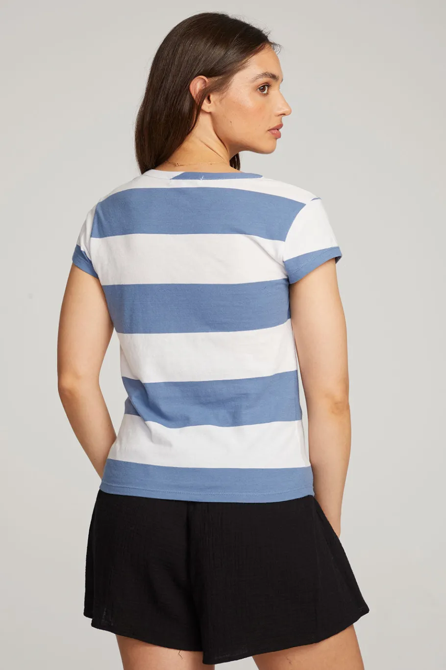 Best Chaser Brand Chandler Vintage Blue Stripe Tee