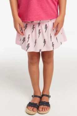 Sale Chaser Brand Checkered Bolts Girls Peplum Skort