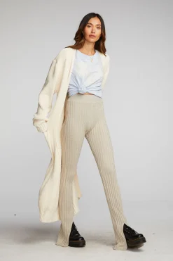 New Chaser Brand Chenille Sweater Knit Button Down Long Cardigan