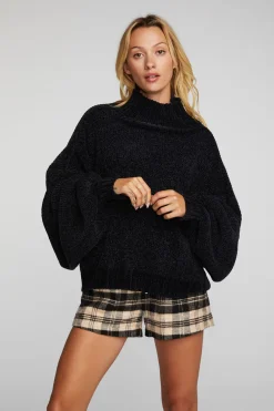 Clearance Chaser Brand Chenille Sweater Knit Turtleneck