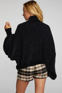 Clearance Chaser Brand Chenille Sweater Knit Turtleneck
