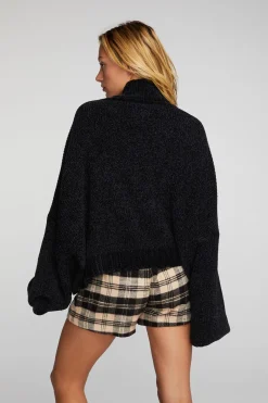 Clearance Chaser Brand Chenille Sweater Knit Turtleneck