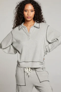 New Chaser Brand Church Heather Grey Long Sleeve