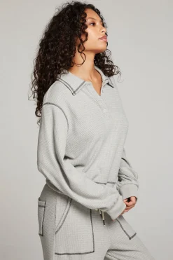 New Chaser Brand Church Heather Grey Long Sleeve