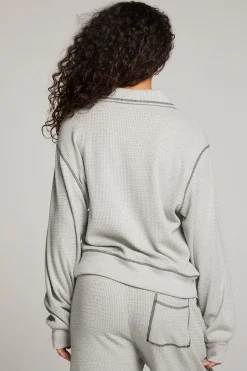 New Chaser Brand Church Heather Grey Long Sleeve