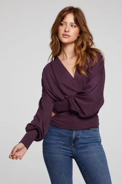 Cheap Chaser Brand City Plum Perfect Blouse