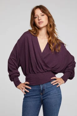 Cheap Chaser Brand City Plum Perfect Blouse