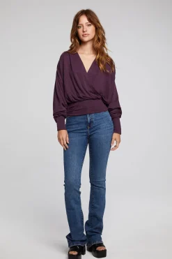 Cheap Chaser Brand City Plum Perfect Blouse