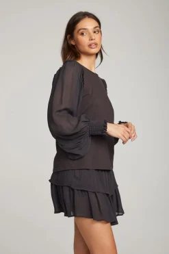 Cheap Chaser Brand Clyde Licorice Blouse