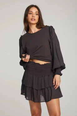 Cheap Chaser Brand Clyde Licorice Blouse