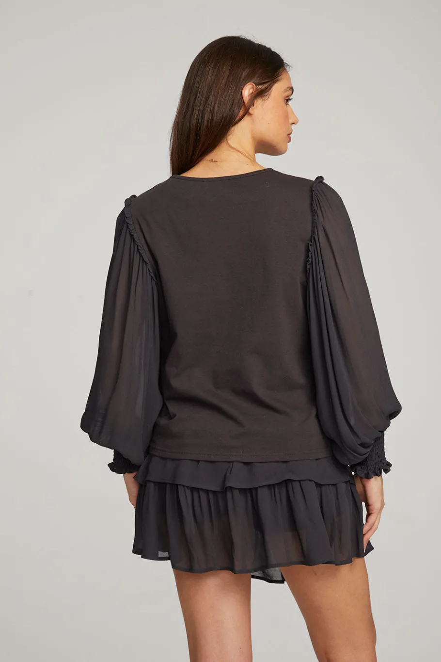 Cheap Chaser Brand Clyde Licorice Blouse