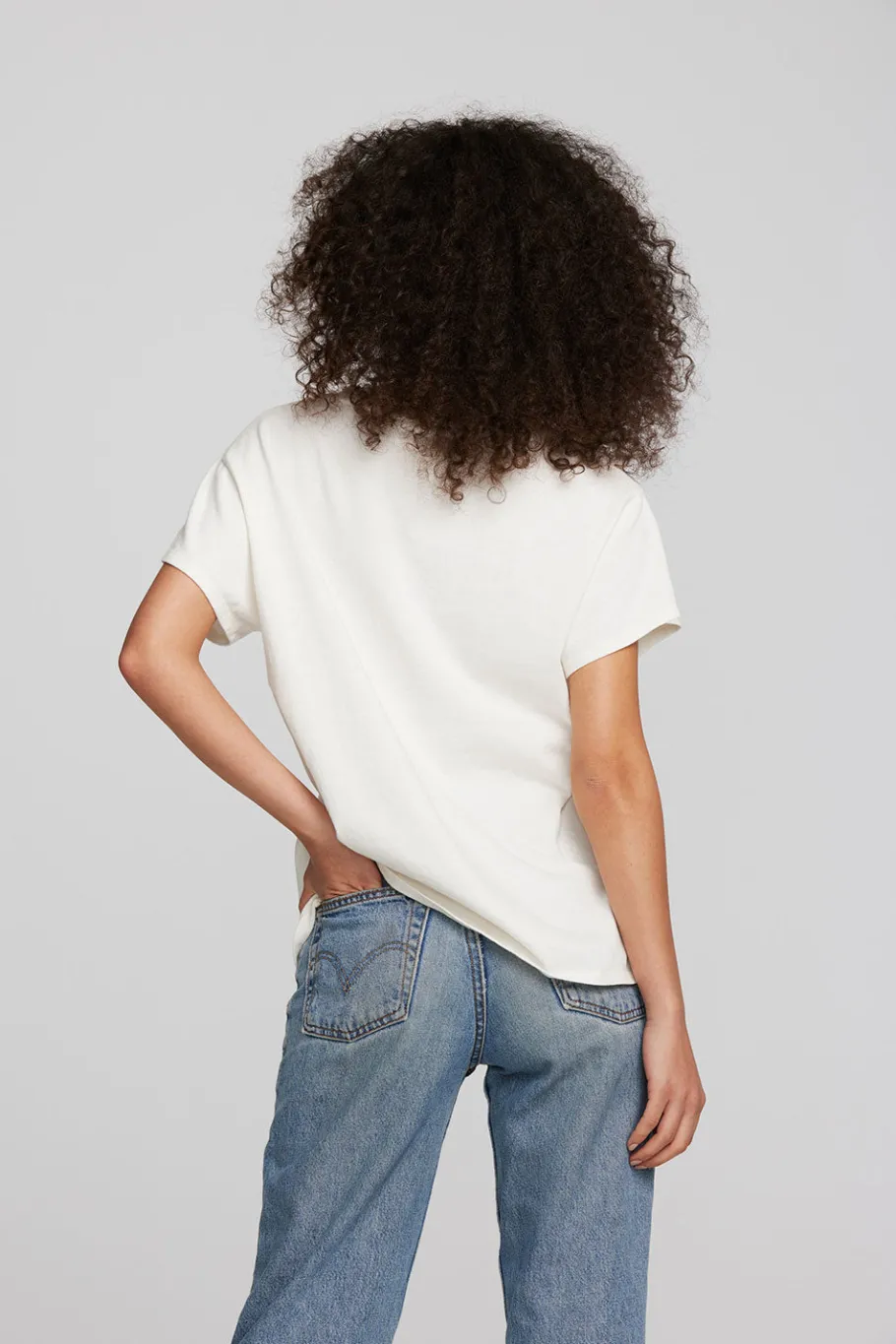Cheap Chaser Brand Coast Cotton Jersey Crewneck Tee With Rib Neckband