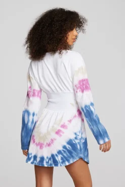 Hot Chaser Brand Coast Cotton Jersey Long Sleeve Mini Dress