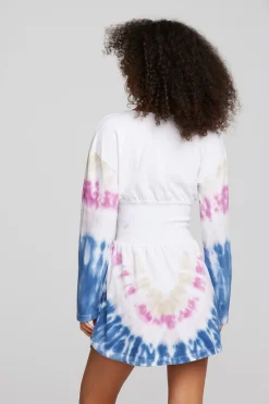 Hot Chaser Brand Coast Cotton Jersey Long Sleeve Mini Dress