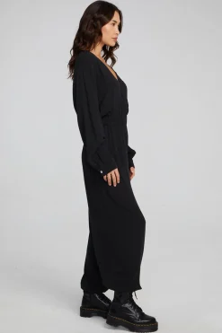 Cheap Chaser Brand Colette Shadow Black Jumpsuit