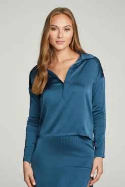 Flash Sale Chaser Brand Collared Half Placket Dolman