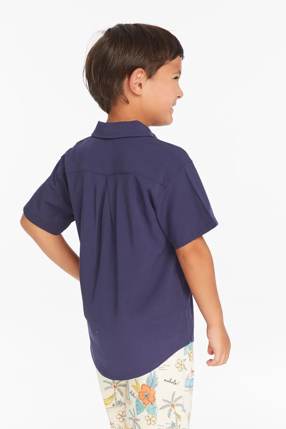 Cheap Chaser Brand Collared Sapphire Blue Button Down Boys Shirt