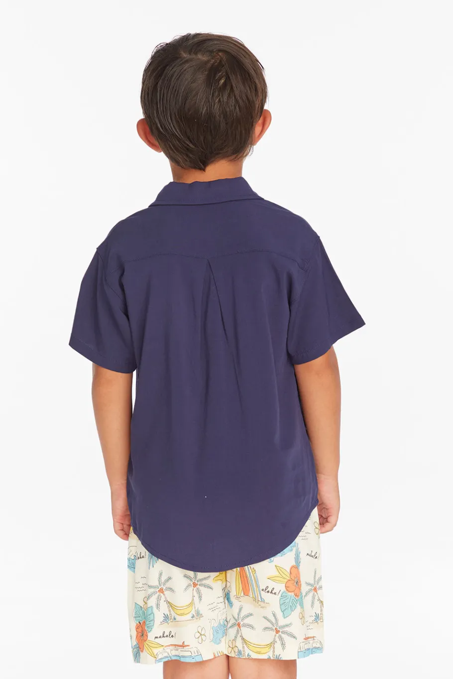 Cheap Chaser Brand Collared Sapphire Blue Button Down Boys Shirt