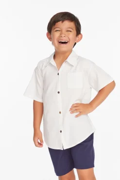 Shop Chaser Brand Collared White Button Down Boys Shirt