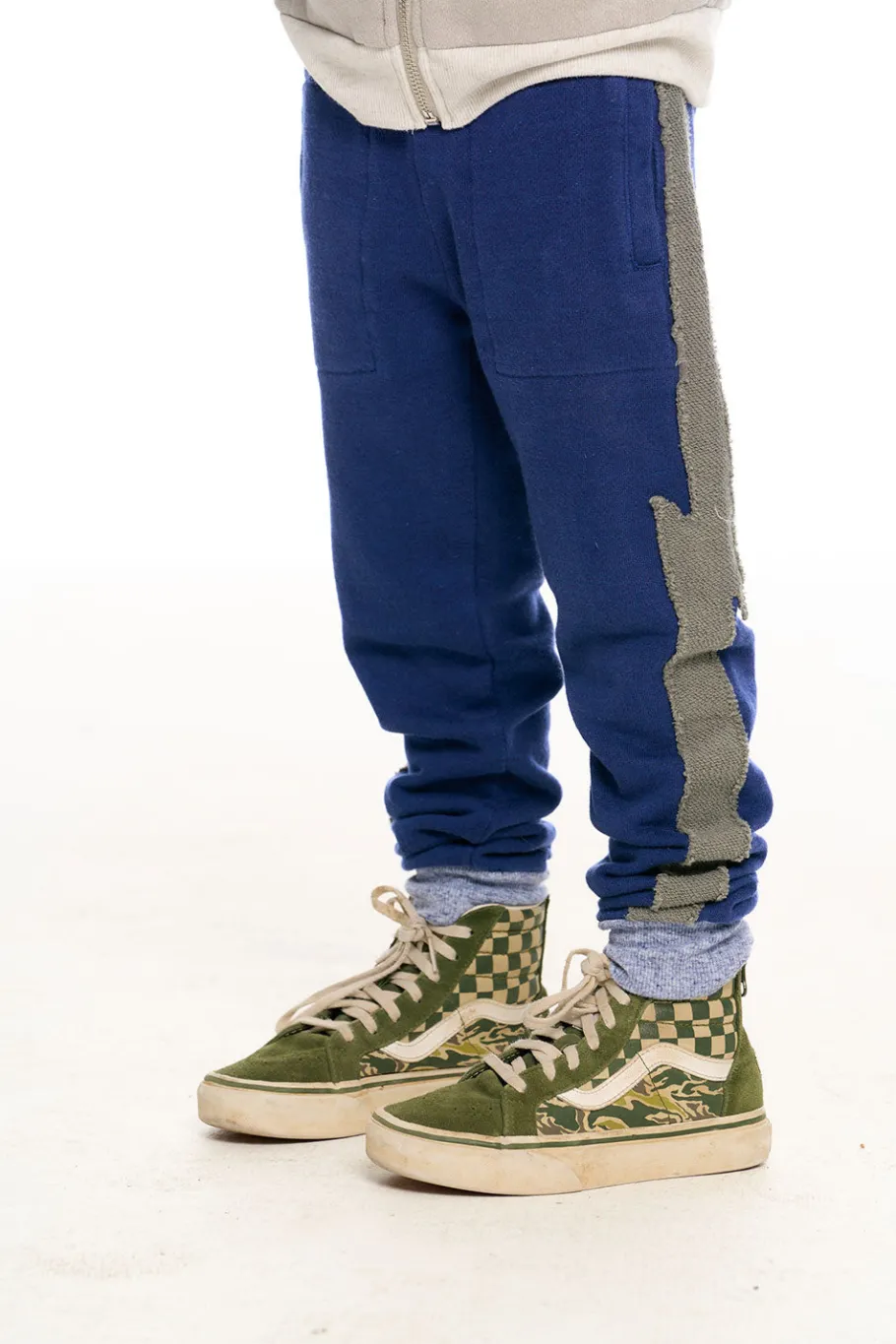 Store Chaser Brand Color Blocked Bolt Joggers