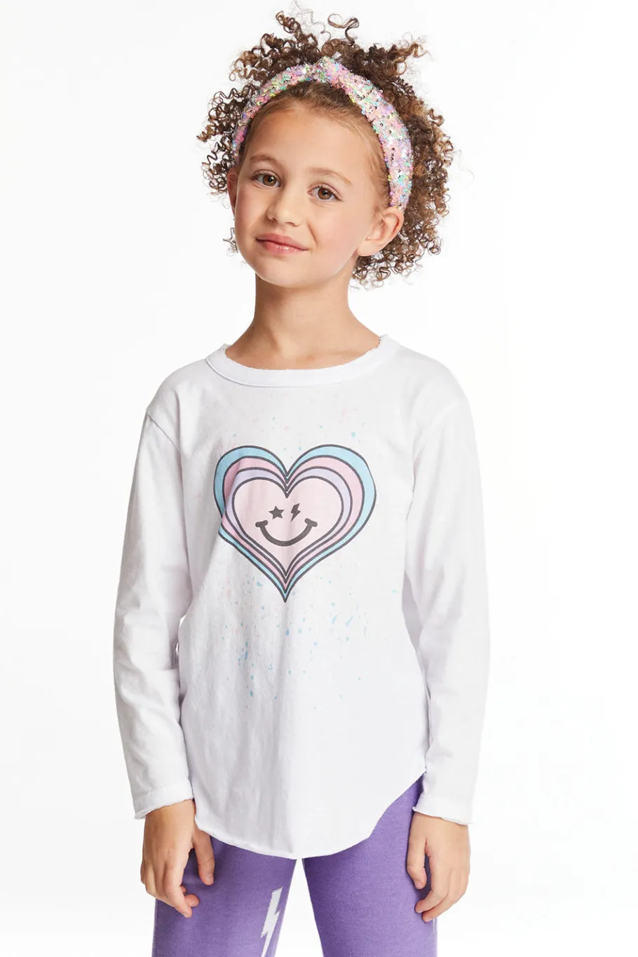 Store Chaser Brand Colorful Heart Girls Long Sleeve