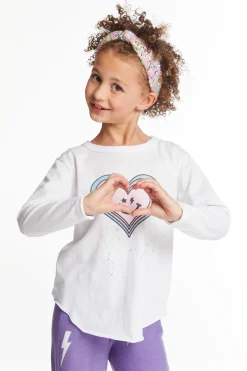 Store Chaser Brand Colorful Heart Girls Long Sleeve