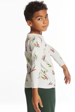 Best Sale Chaser Brand Coloring Time Boys Long Sleeve Crew Neck Tee