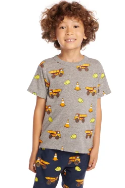 Store Chaser Brand Construction Zone Boys Crew Neck Tee