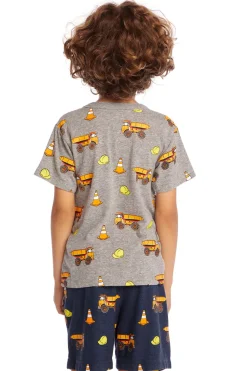 Store Chaser Brand Construction Zone Boys Crew Neck Tee