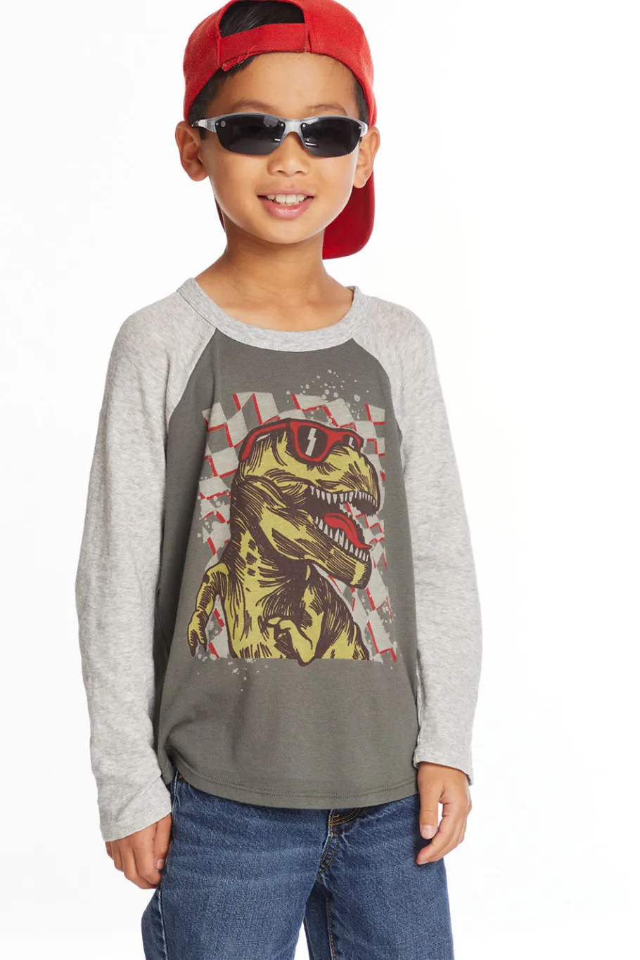 Sale Chaser Brand Cool Dino Boys Long Sleeve Tee