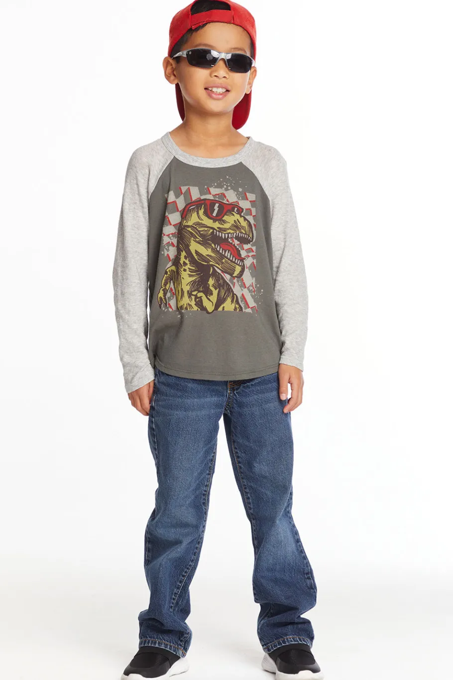 Sale Chaser Brand Cool Dino Boys Long Sleeve Tee