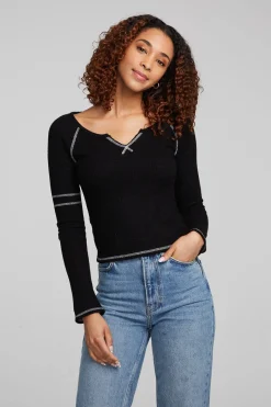 Best Sale Chaser Brand Cooper Shadow Black Long Sleeve