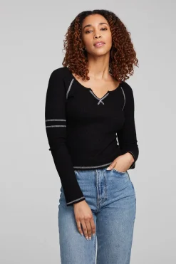 Best Sale Chaser Brand Cooper Shadow Black Long Sleeve
