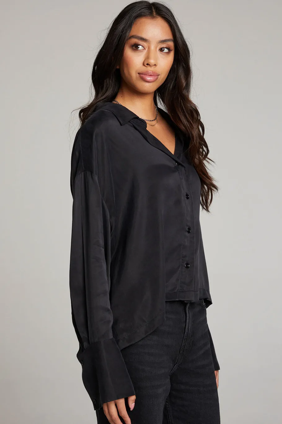 Outlet Chaser Brand Corall Licorice Button Up