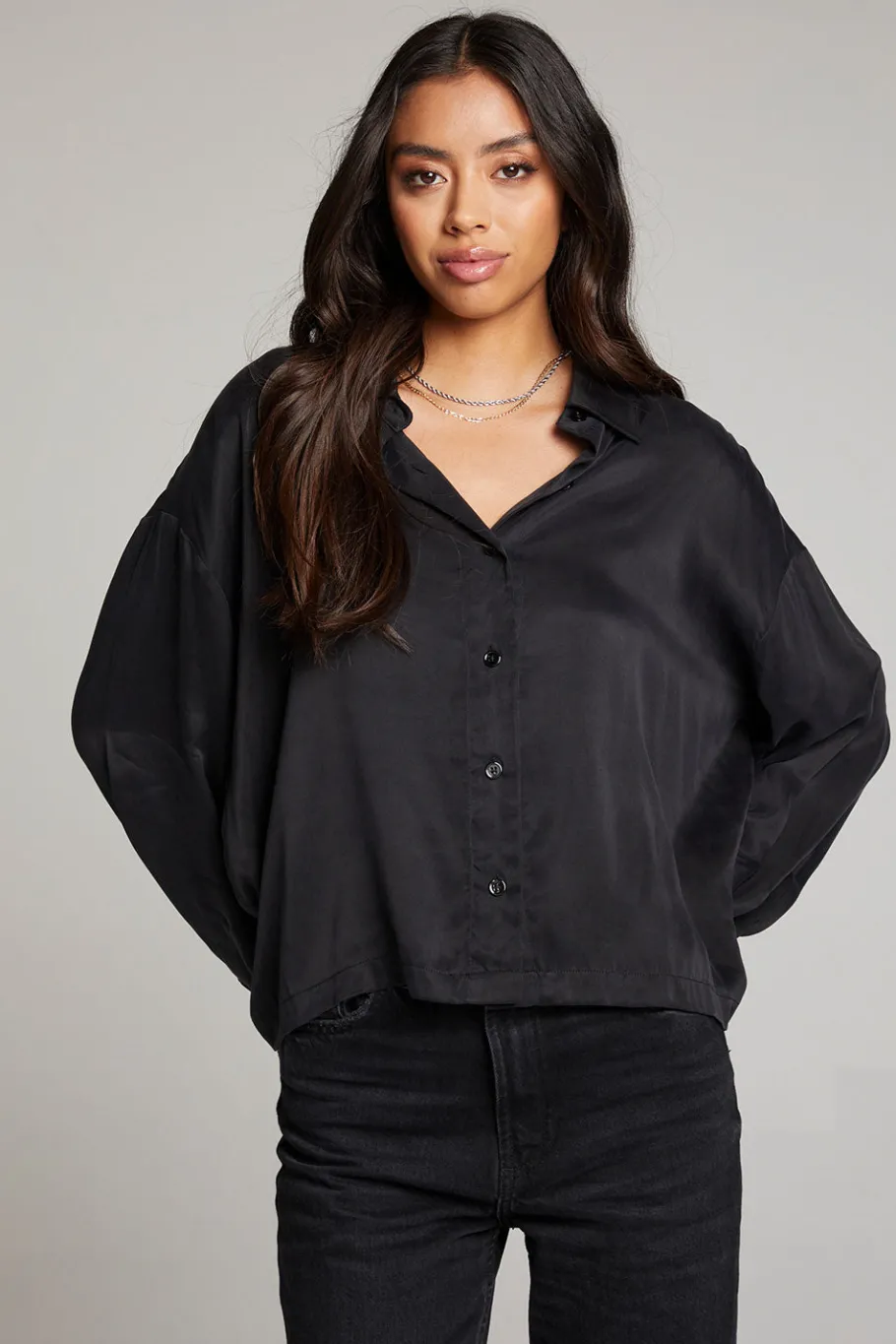 Outlet Chaser Brand Corall Licorice Button Up