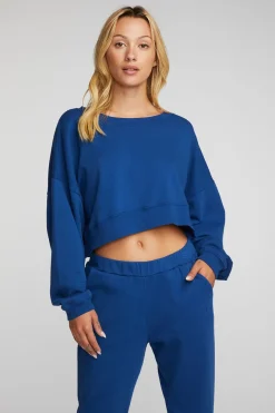 Store Chaser Brand Cotton Fleece Crewneck Pullover With Rib
