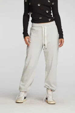 Outlet Chaser Brand Cotton Fleece Joggers With Rib And Shoestring Tie