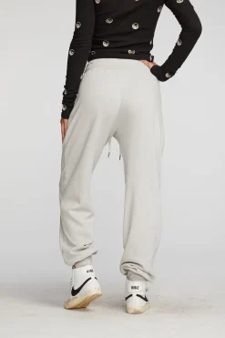 Outlet Chaser Brand Cotton Fleece Joggers With Rib And Shoestring Tie