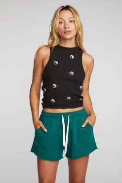 Best Sale Chaser Brand Cotton Fleece Shorts With Shoestring Tie