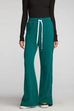 Best Sale Chaser Brand Cotton Fleece Wide Leg Joggers With Button Sideseam