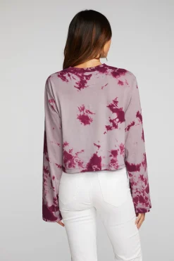 Best Sale Chaser Brand Cotton Jersey Cropped Long Sleeve Tee
