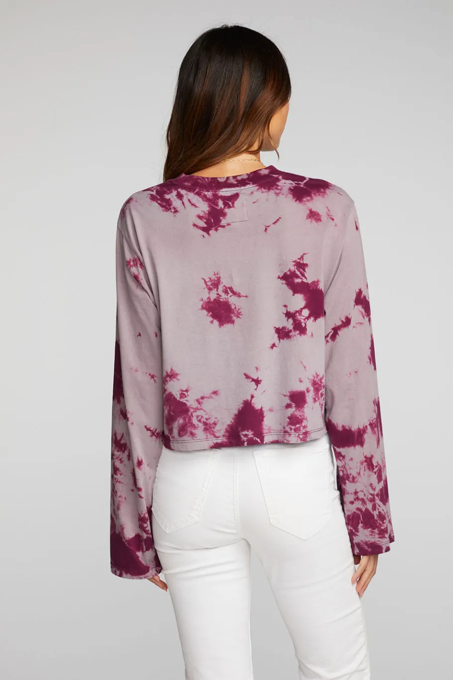 Best Sale Chaser Brand Cotton Jersey Cropped Long Sleeve Tee